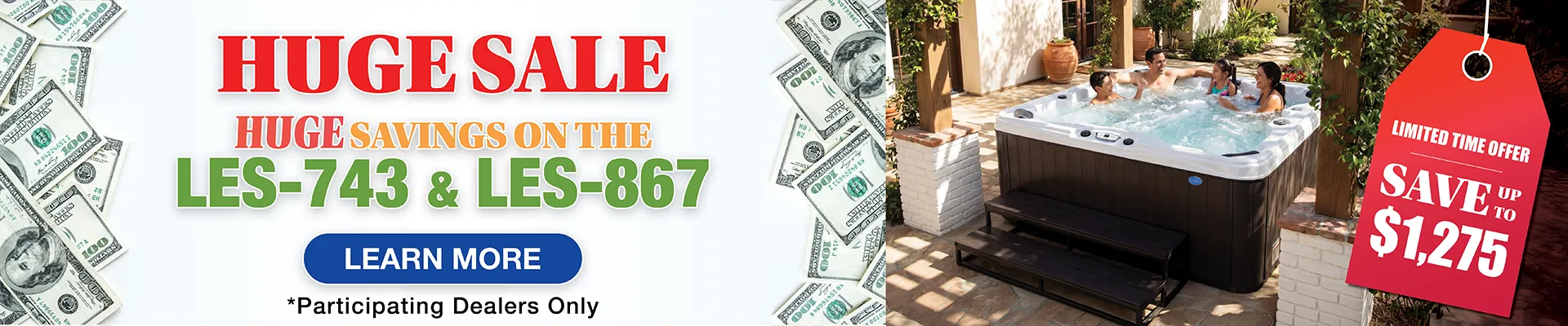 Calspas hot tub being used in a family setting - Haverhill